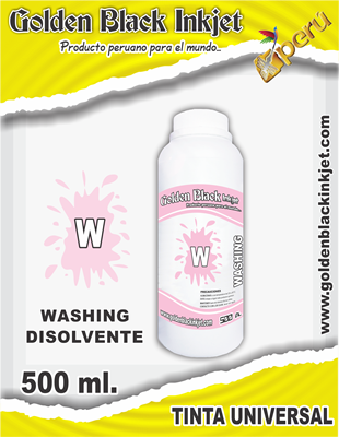 Frasco 500ml de DISOLVENTE para Impresoras HP, Canon, Epson, Brother, Lexmark